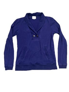 Banana Republic Women’s Shawl Neck Long Sleeve Pocket Top Sweatshirt Small